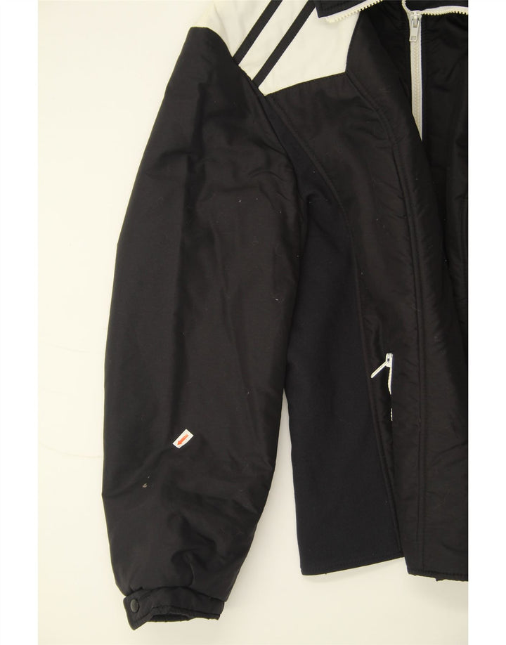 KLEPPER Womens Windbreaker Jacket UK 16 Large Black Colourblock Polyamide Vintage Klepper and Second-Hand Klepper from Messina Hembry 