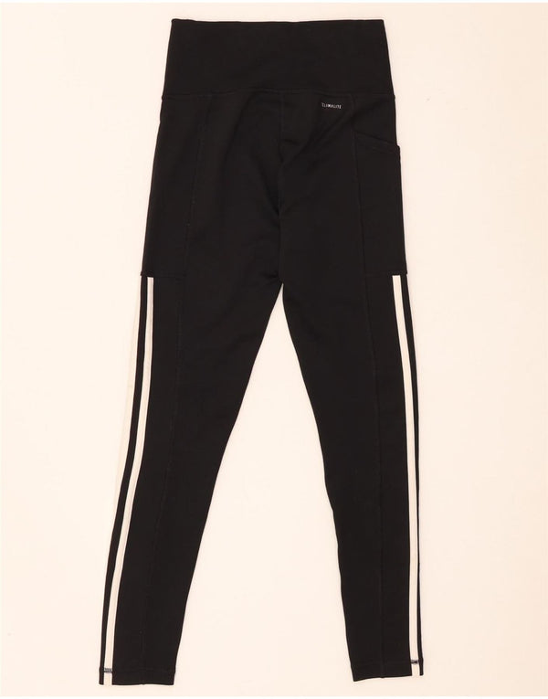 Adidas Womens Climalite Leggings UK 4/6 XS Black Polyester