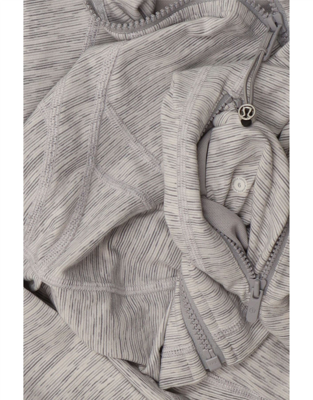 Lululemon Womens Tracksuit Top Jacket US 6 Medium Grey Flecked