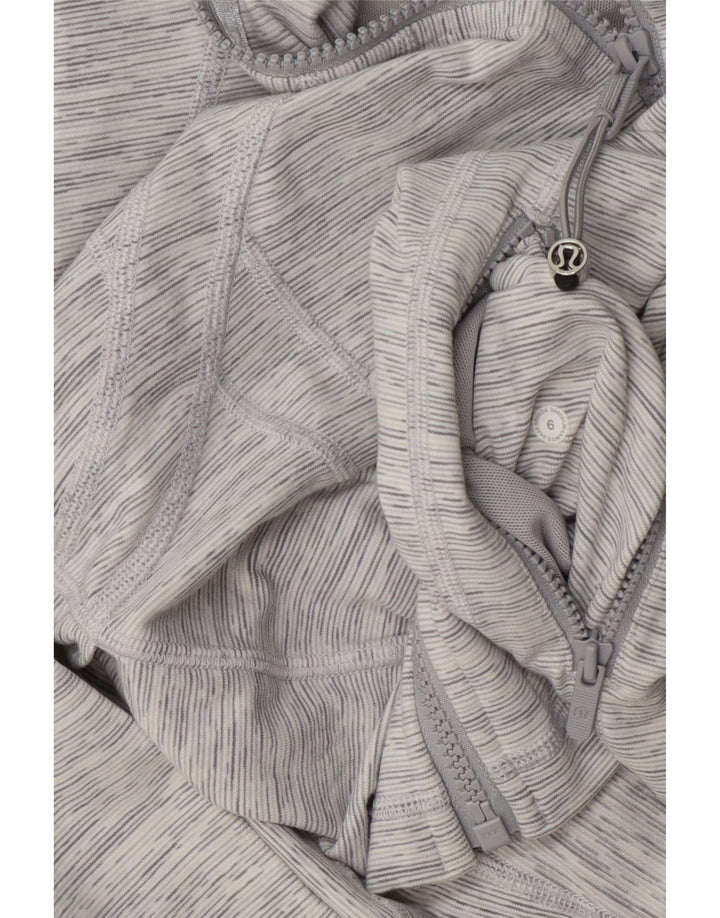 Lululemon Womens Tracksuit Top Jacket US 6 Medium Grey Flecked
