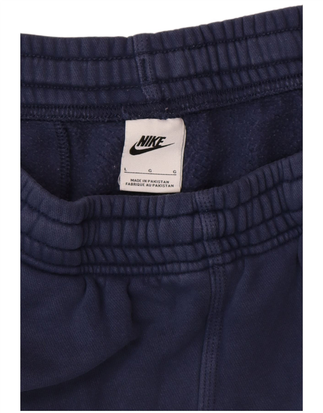 NIKE Mens Tracksuit Trousers Joggers Large  Navy Blue Cotton