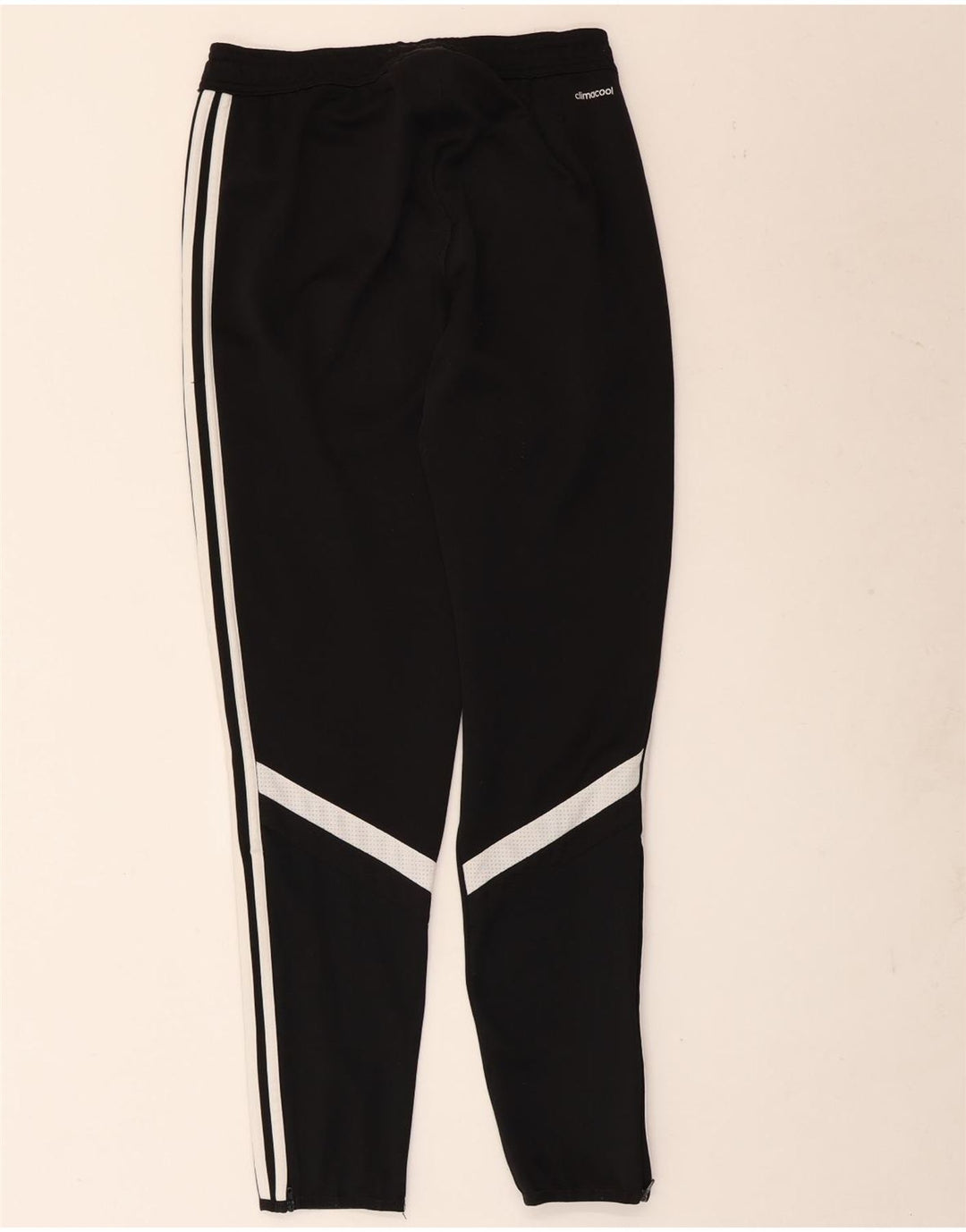 Adidas Mens Climacool Tracksuit Trousers Small Black Colourblock Polyester