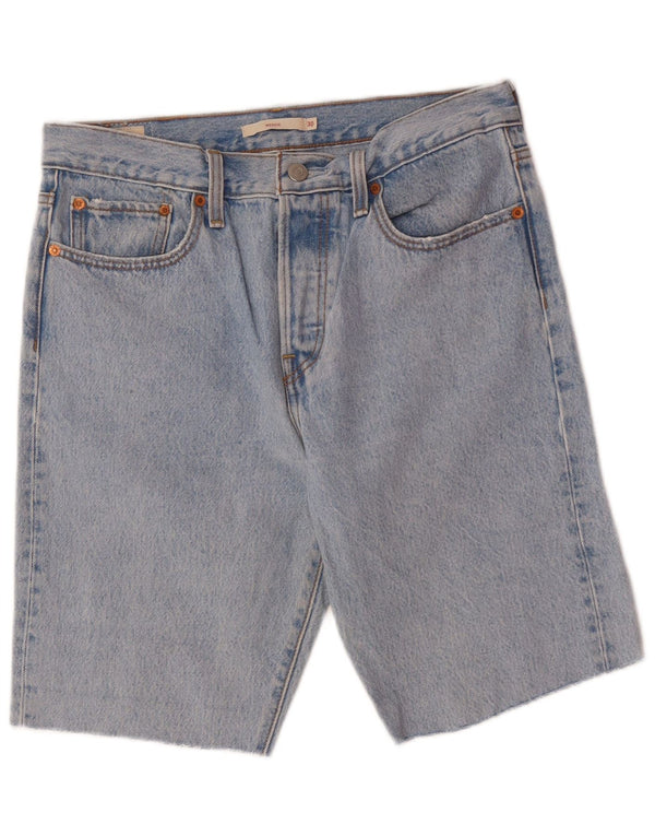 LEVI'S Womens Wedgie Denim Shorts W30 Medium Blue Cotton