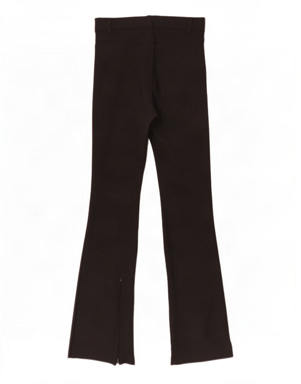 Zara Womens Flare Casual Trousers Medium W28 L33 Black
