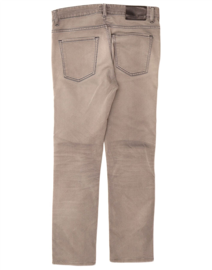 HUGO BOSS Mens Slim Jeans W31 L29 Grey Cotton