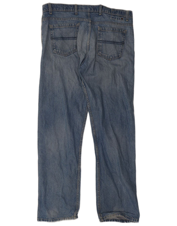 Marks & Spencer Mens Blue Harbour Straight Jeans W38 L33 Blue Cotton