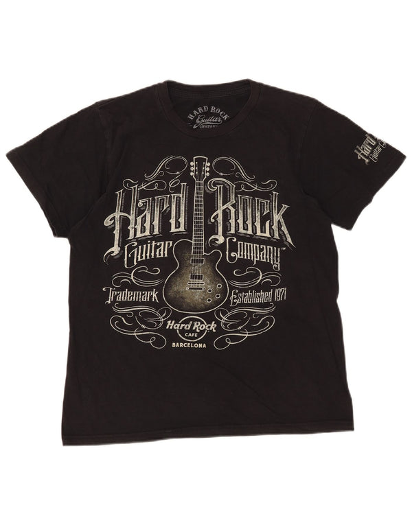Hard Rock Cafe Mens Barcelona Graphic T-Shirt Top Small Black