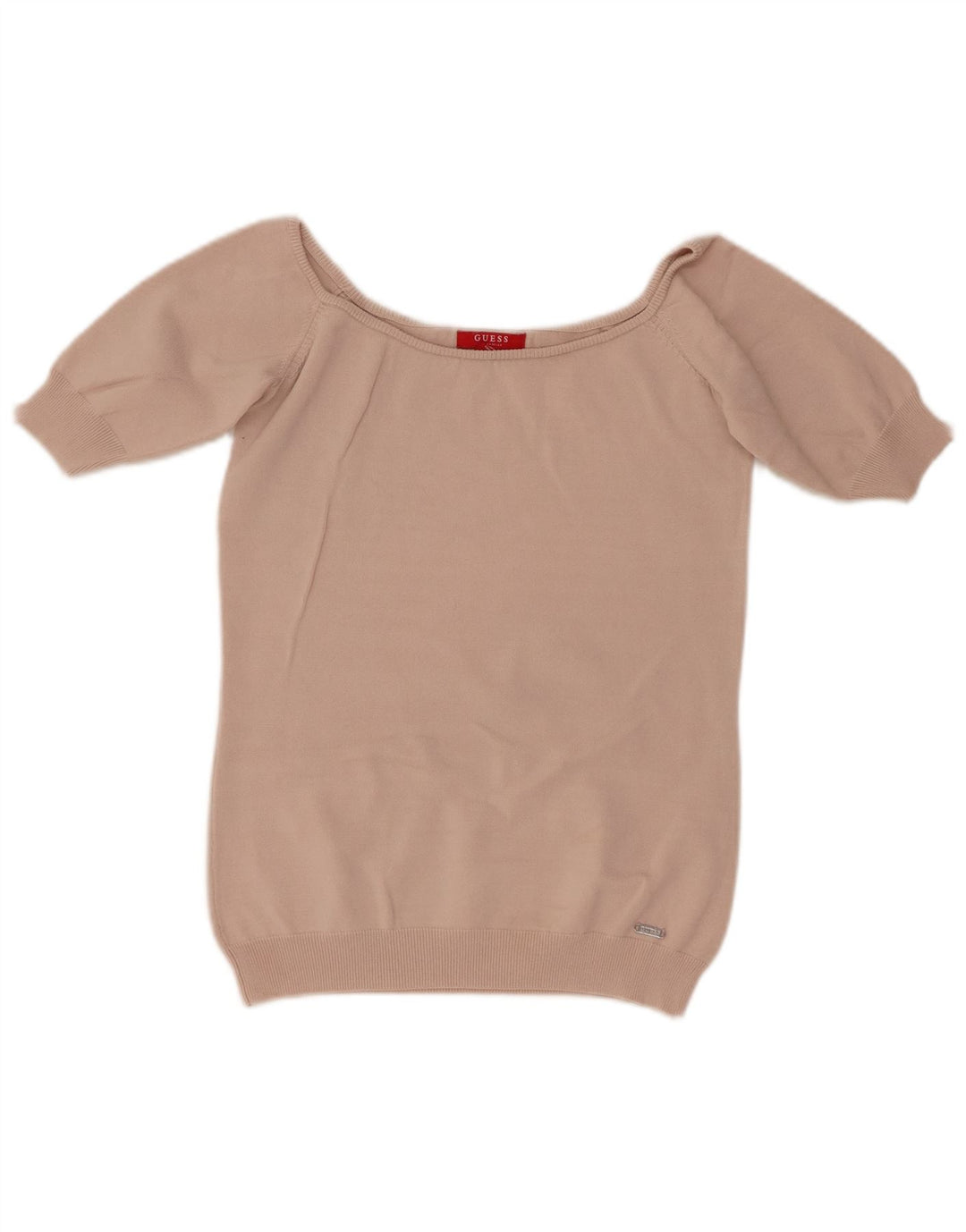 Guess Womens Crop Blouse Top UK 12 Medium Pink Viscose