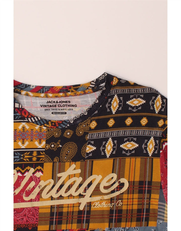 JACK & JONES Womens Graphic T-Shirt Top UK 12 Medium Multicoloured Vintage Jack & Jones and Second-Hand Jack & Jones from Messina Hembry 