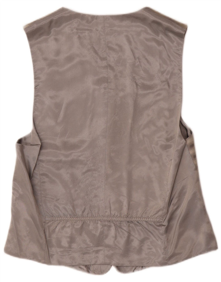 Emani Mens Waistcoat Small Grey Geometric