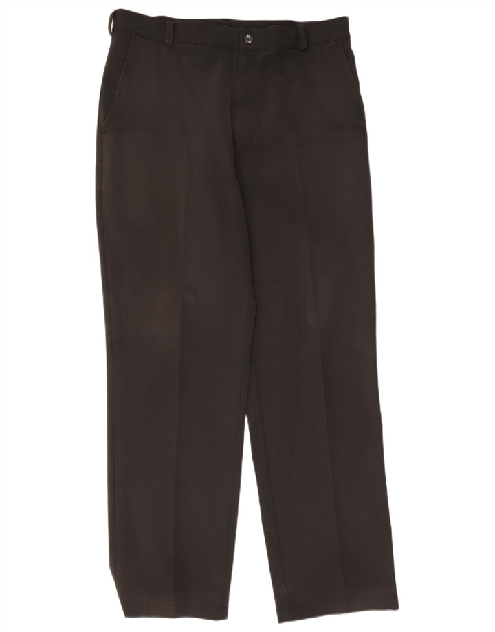 Nike Mens Straight Chino Trousers W34 L32 Black Polyester