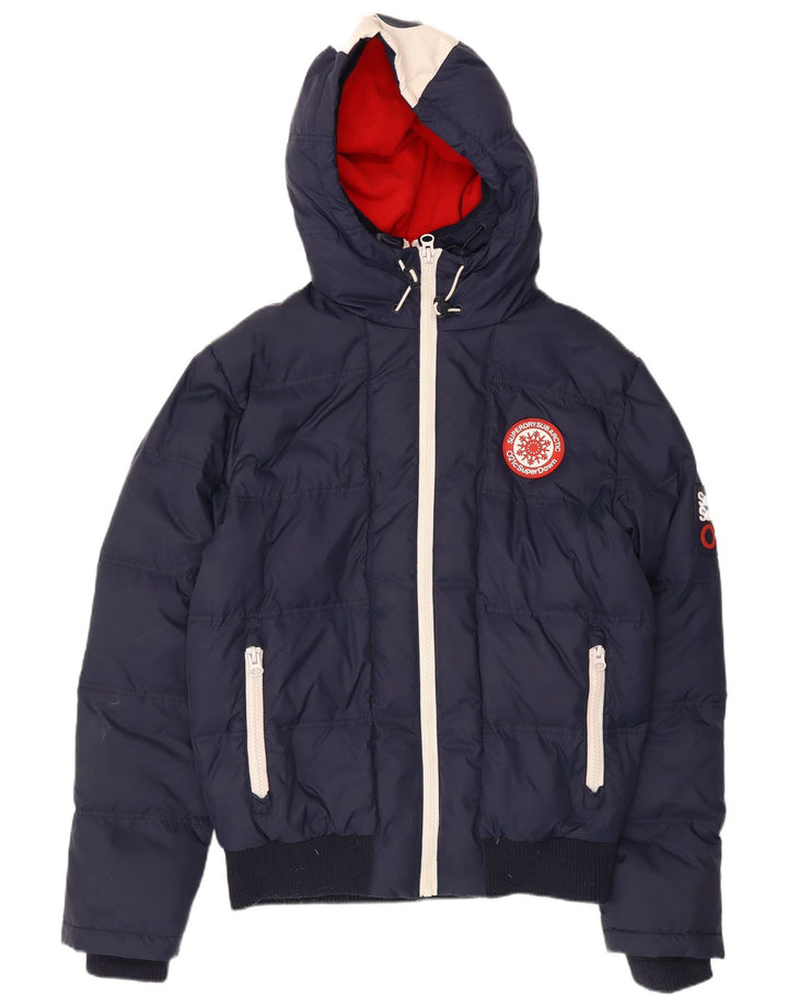 Superdry Mens SubArctic Graphic Padded Jacket UK 40 Large Navy Blue