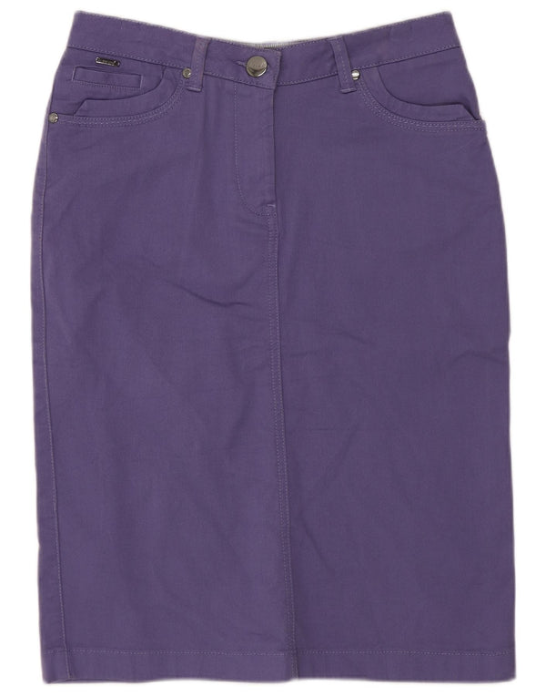 Marks & Spencer Womens Per Una Regular Pencil Skirt UK 8 Small W26 Purple