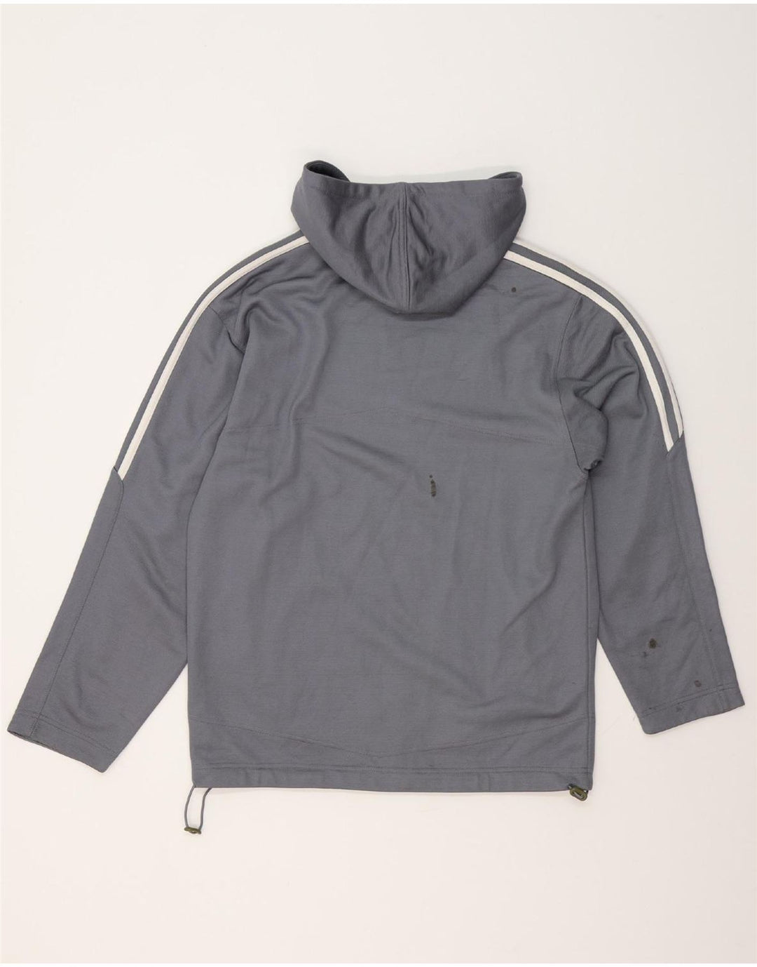 ADIDAS Mens Hoodie Jumper UK 34/36 Small Grey