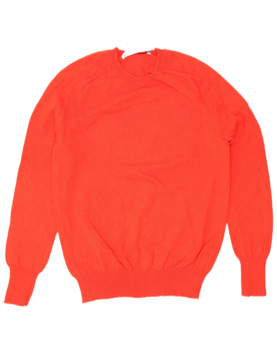 Zara Womens Crew Neck Jumper Sweater UK 10 Small Red Wool