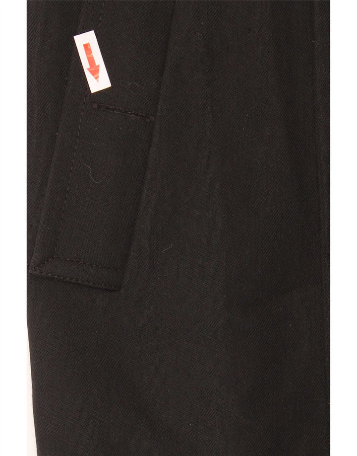 Ted Baker Womens Open Overcoat Size 4 Large Black Polyester