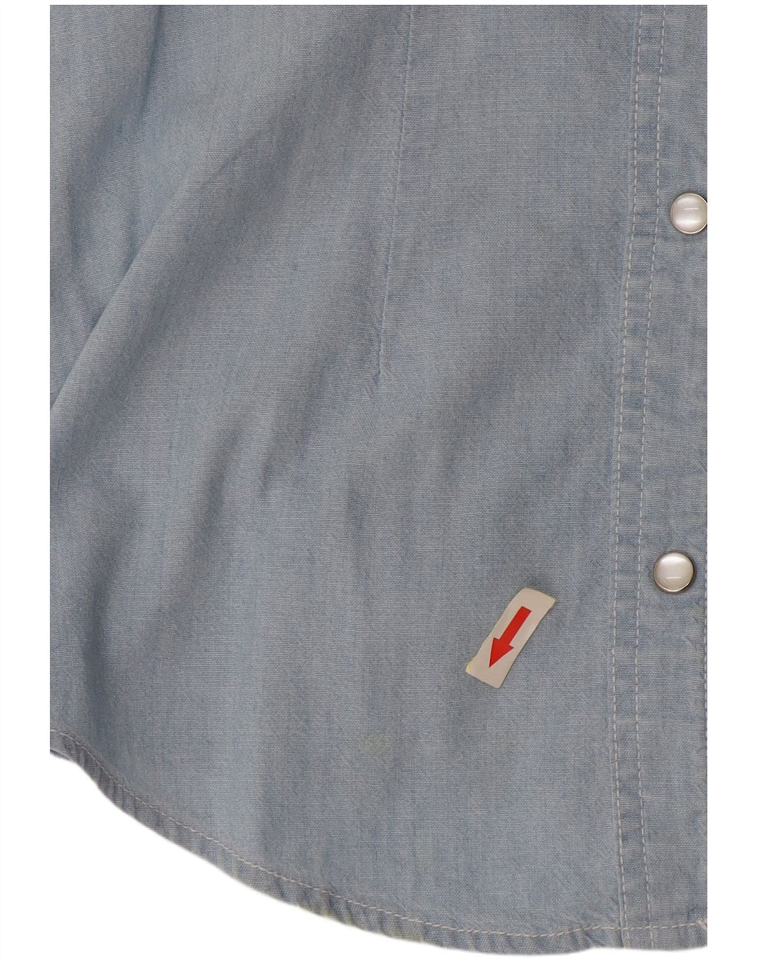 Lee Womens Sleeveless Shirt UK 10 Small Blue