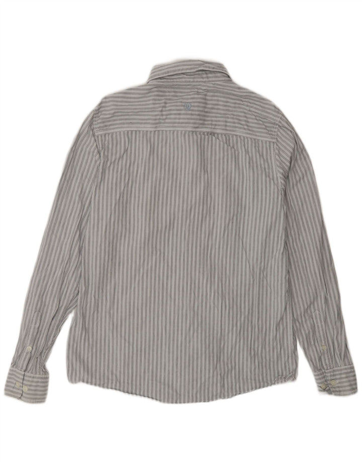 Fat Face Mens Shirt Medium Blue Striped Cotton