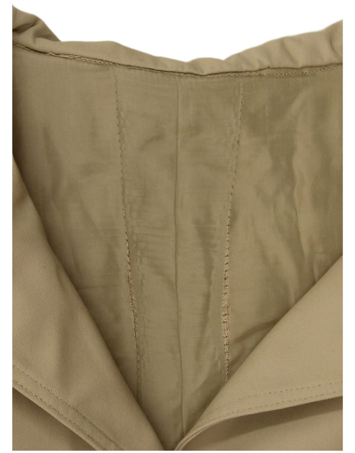 VINTAGE Womens Trench Coat UK 12 Medium Beige