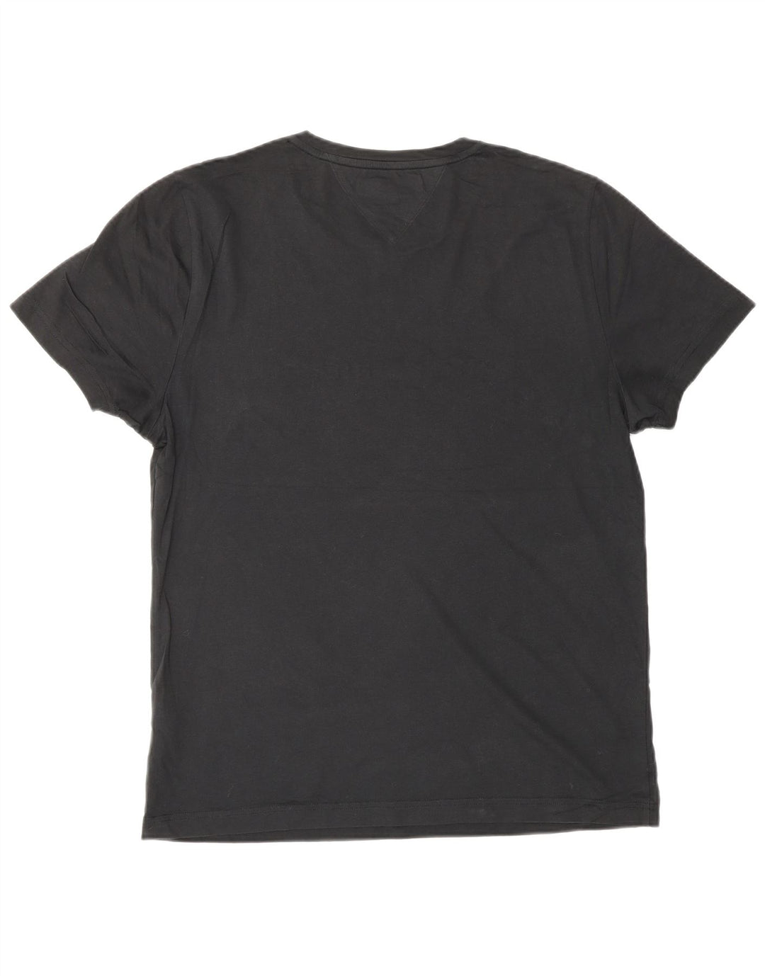 Tommy Hilfiger Mens Graphic T-Shirt Top Medium Black Cotton