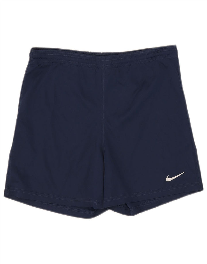 Nike Boys Sport Shorts 12-13 Years Large Navy Blue Polyester