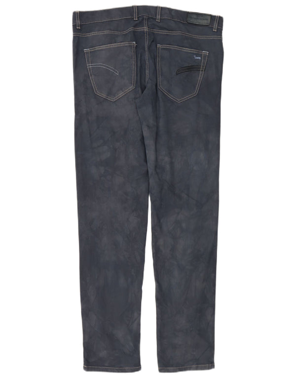 Harmont & Blaine Mens Slim Casual Trousers IT 52 XL W36 L34 Navy Blue