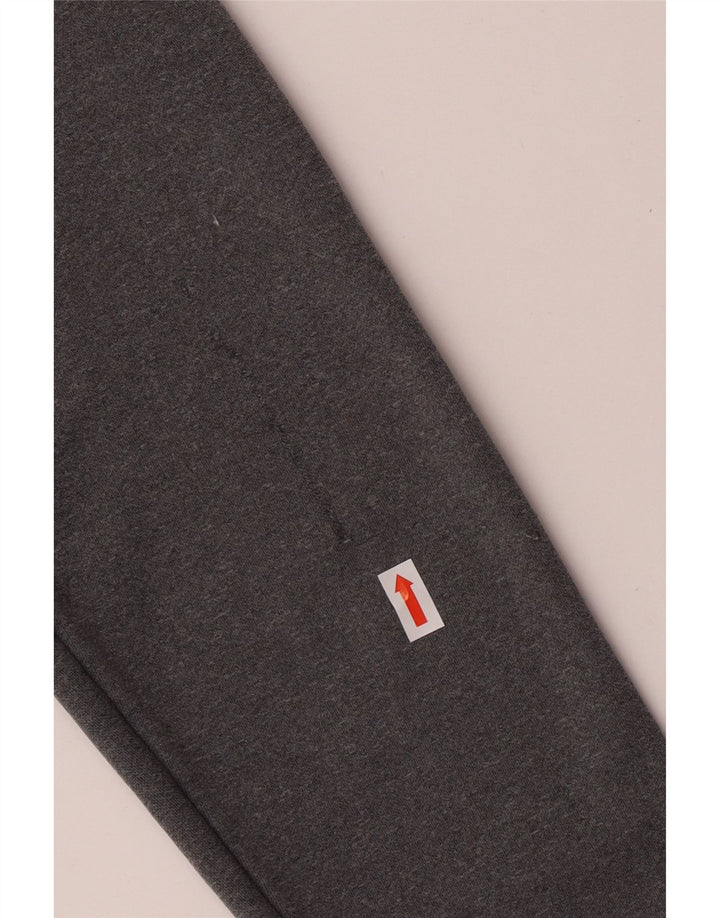 THE NORTH FACE Boys Zip Neck Hoodie Jumper 14-15 Years XL Grey Colourblock