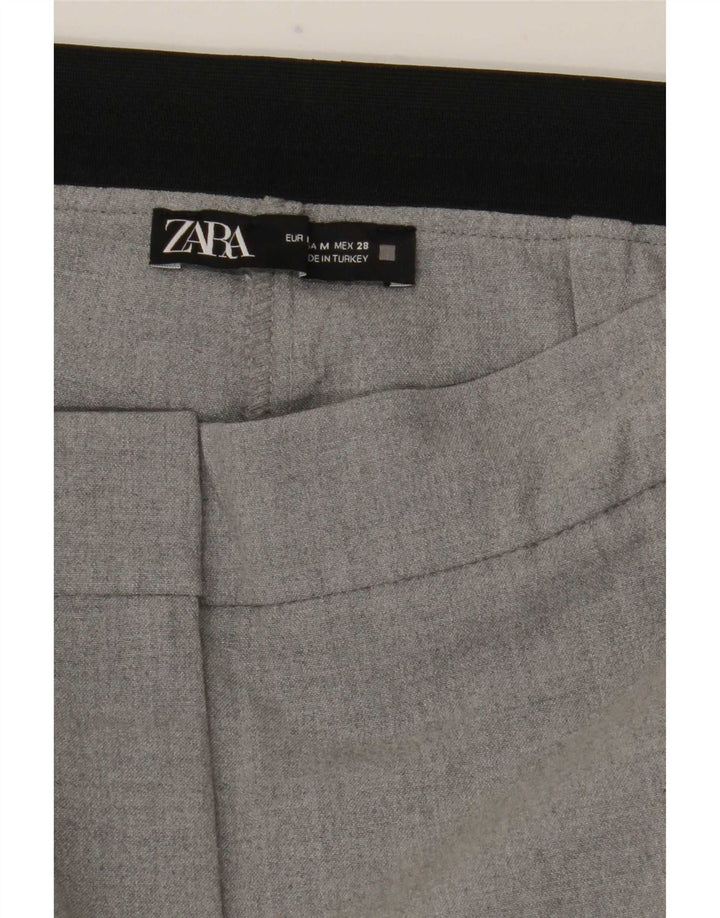 Zara Womens Slim Chino Trousers Medium W28 L27 Grey