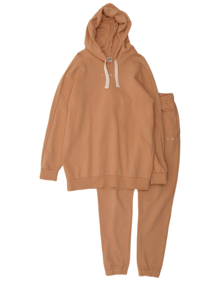 PUMA Womens Oversized Full Tracksuit UK 14 Medium  Pink Cotton