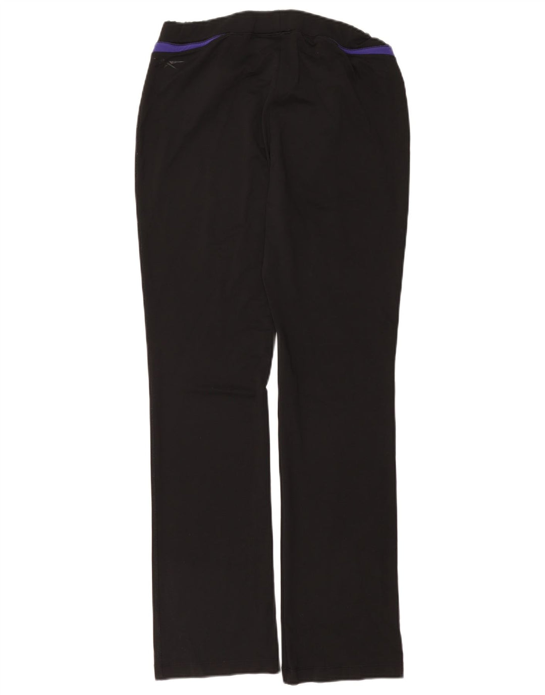 REEBOK Womens Tracksuit Trousers UK 14 Large Black Polyester