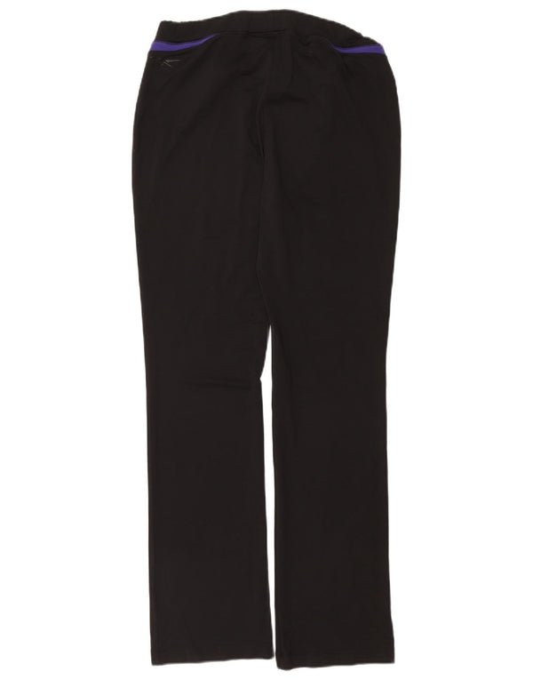 REEBOK Womens Tracksuit Trousers UK 14 Large Black Polyester
