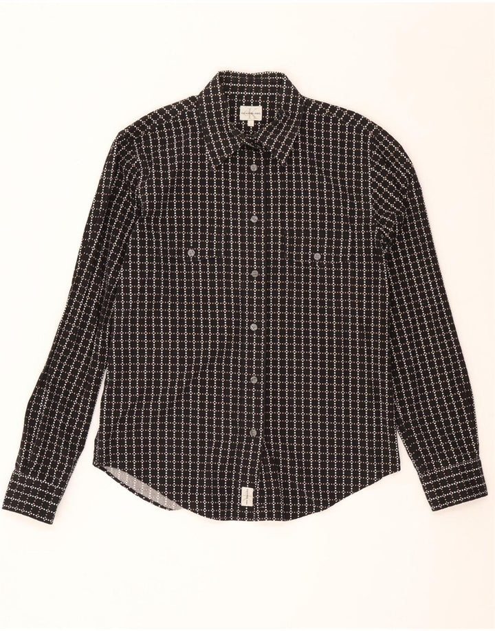 Calvin Klein Jeans Mens Shirt Large Black Geometric