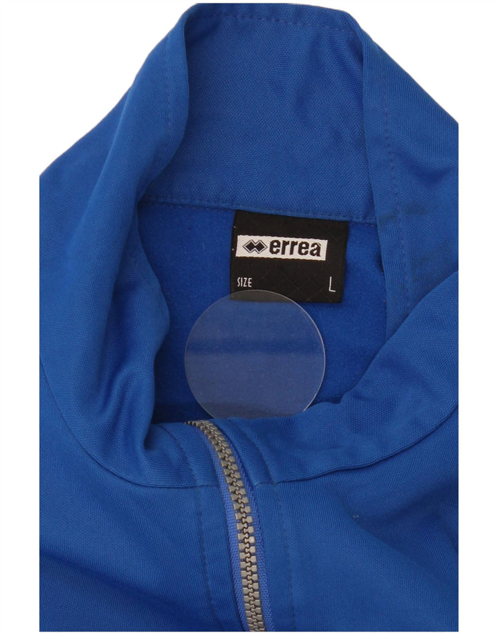 Errea Mens Zip Neck Pullover Tracksuit Top Large Blue