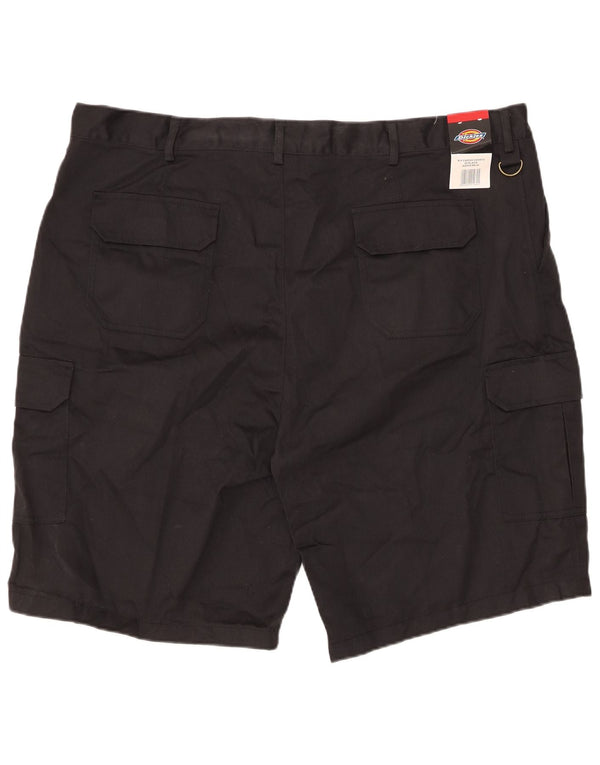 DICKIES Mens Cargo Shorts W46 3XL Black Polyester