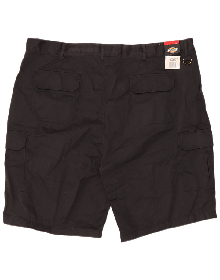 DICKIES Mens Cargo Shorts W46 3XL Black Polyester