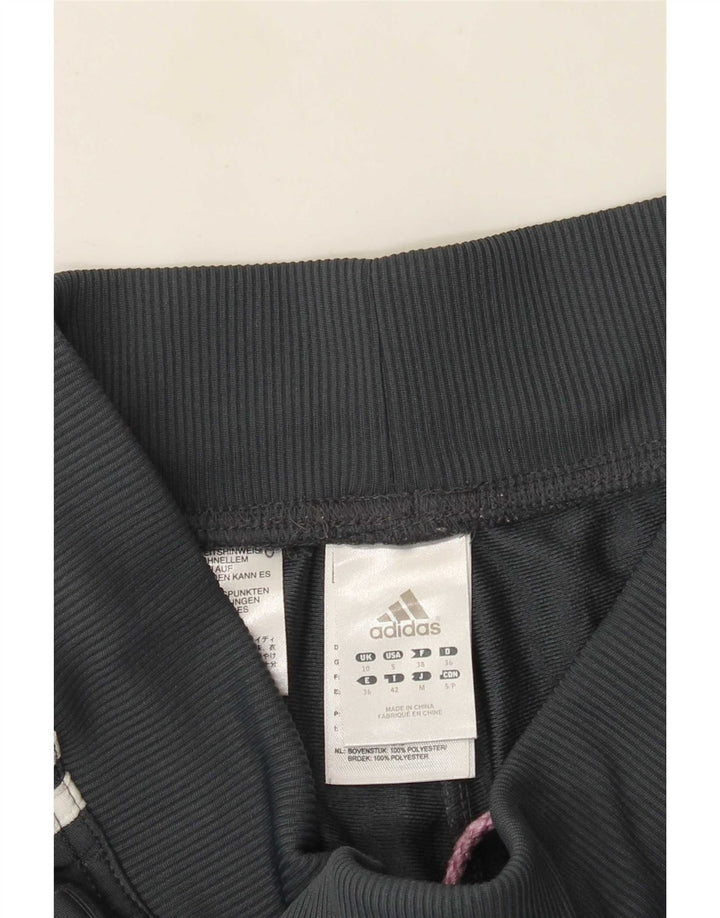 Adidas Womens Tracksuit Trousers UK 10 Small Grey Polyester