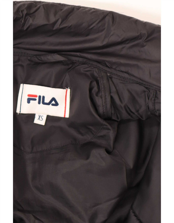 Fila Mens Padded Jacket UK 34 XS Black Polyamide