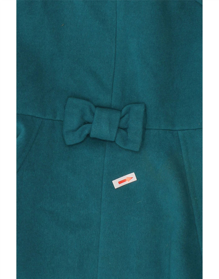 Monsoon Girls Overcoat 5-6 Years Turquoise Polyester