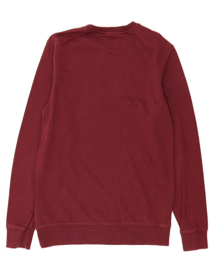 VANS Mens Graphic Sweatshirt Jumper Small Burgundy Cotton Vintage Vans and Second-Hand Vans from Messina Hembry 