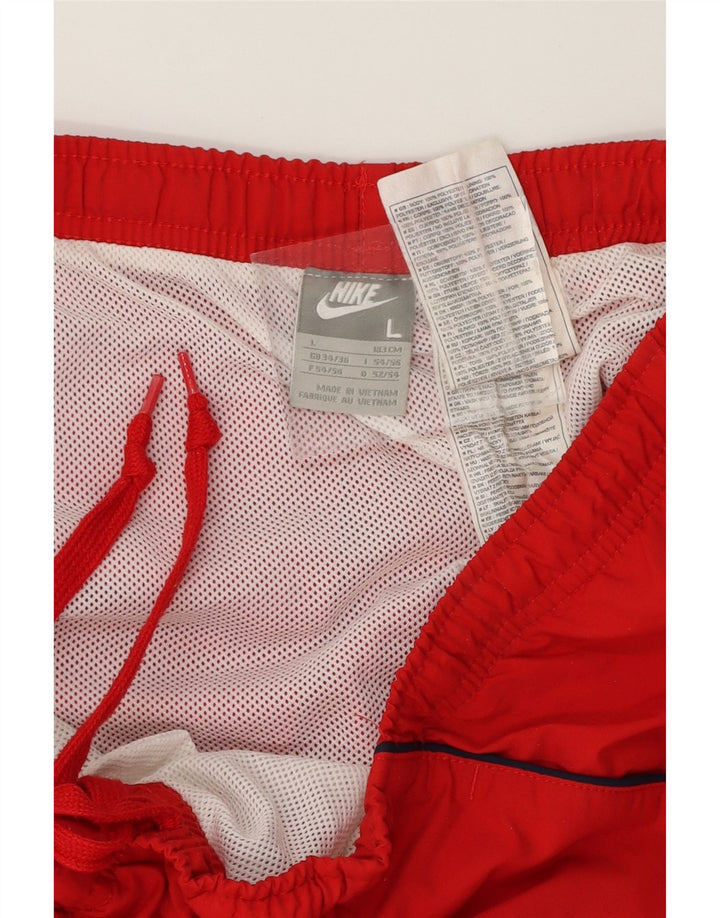 NIKE Mens Swimming Shorts Large Red Polyester Vintage Nike and Second-Hand Nike from Messina Hembry 