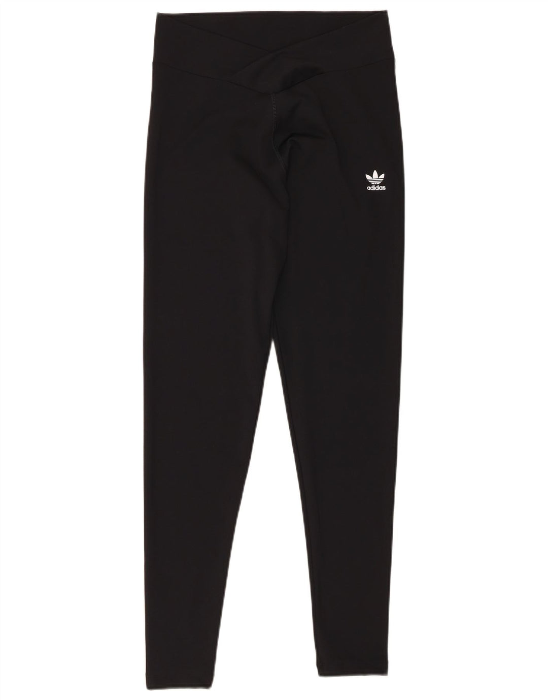 ADIDAS Womens Leggings UK 10 Small  Black Polyester