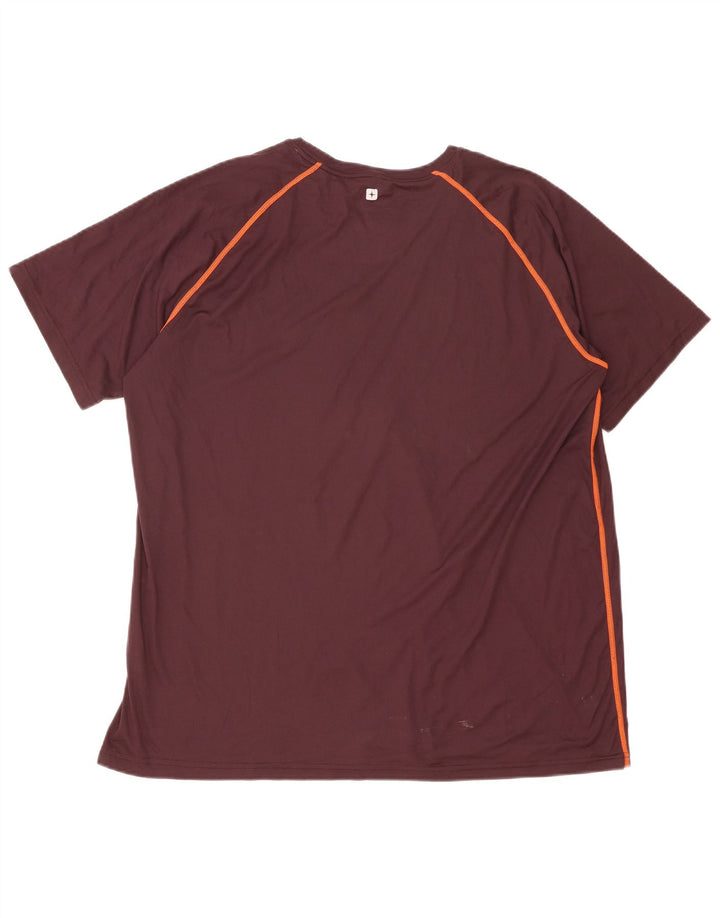 Mountain Warehouse Mens T-Shirt Top XL Maroon Polyester