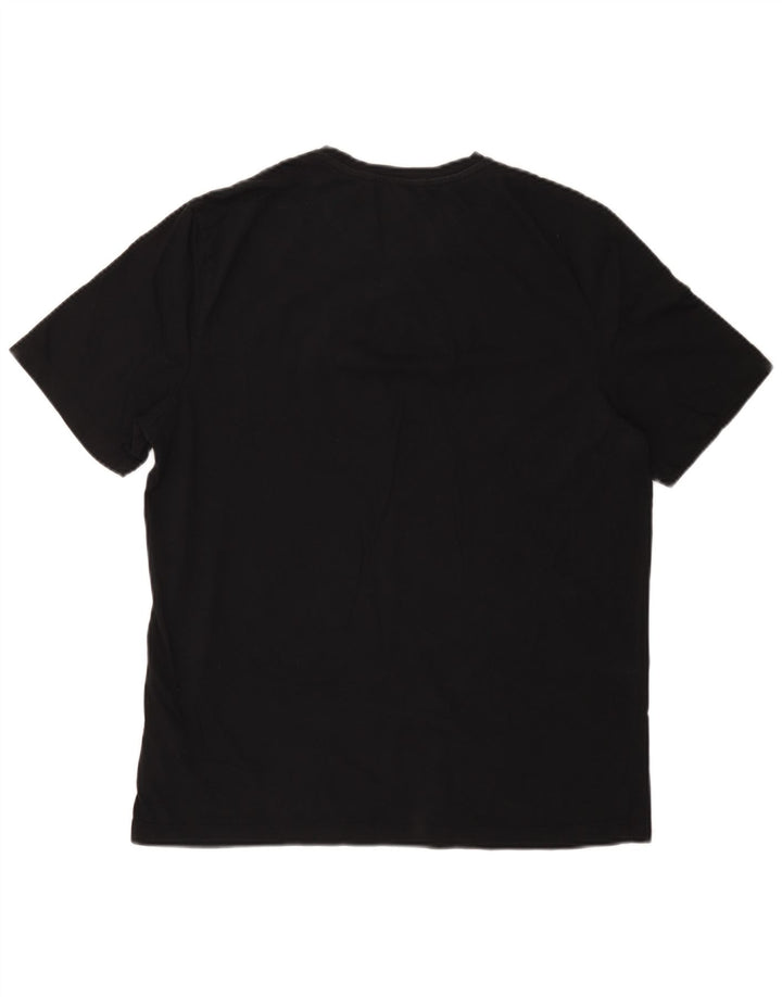 Ted Baker Mens Regular T-Shirt Top Size 3 Medium Black Cotton