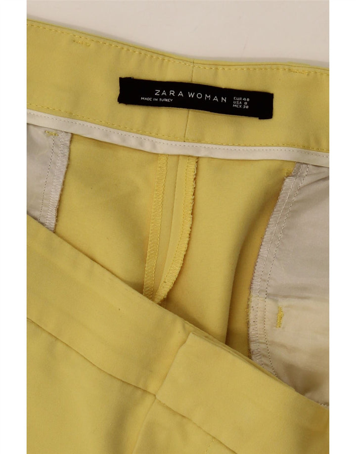 ZARA Womens Slim Chino Trousers EU 40 Medium W36 L27 Yellow Polyester Vintage Zara and Second-Hand Zara from Messina Hembry 