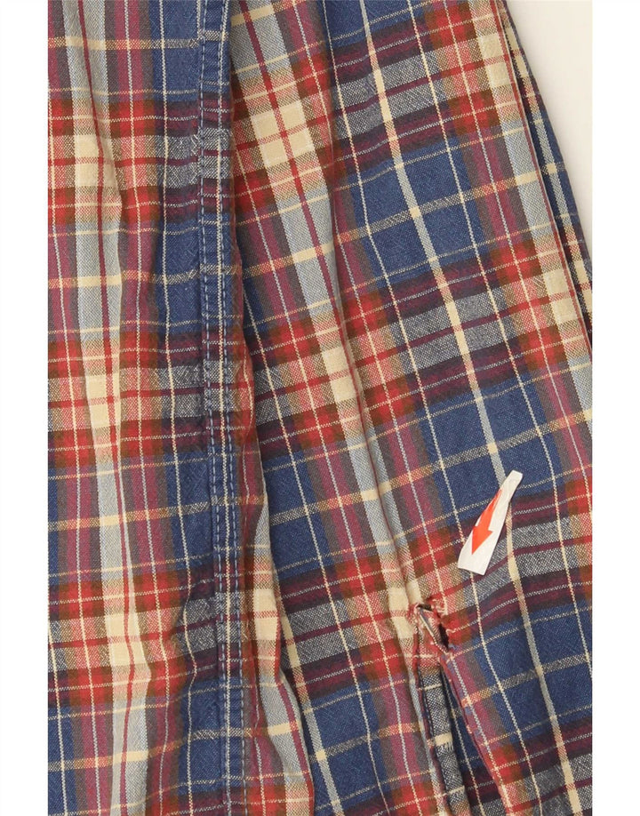 Wrangler Mens Flannel Shirt Large Multicoloured Check Cotton