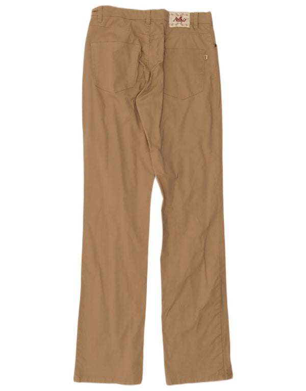 Carrera Womens Straight Casual Trousers IT 42 Medium W28 L34 Beige Cotton