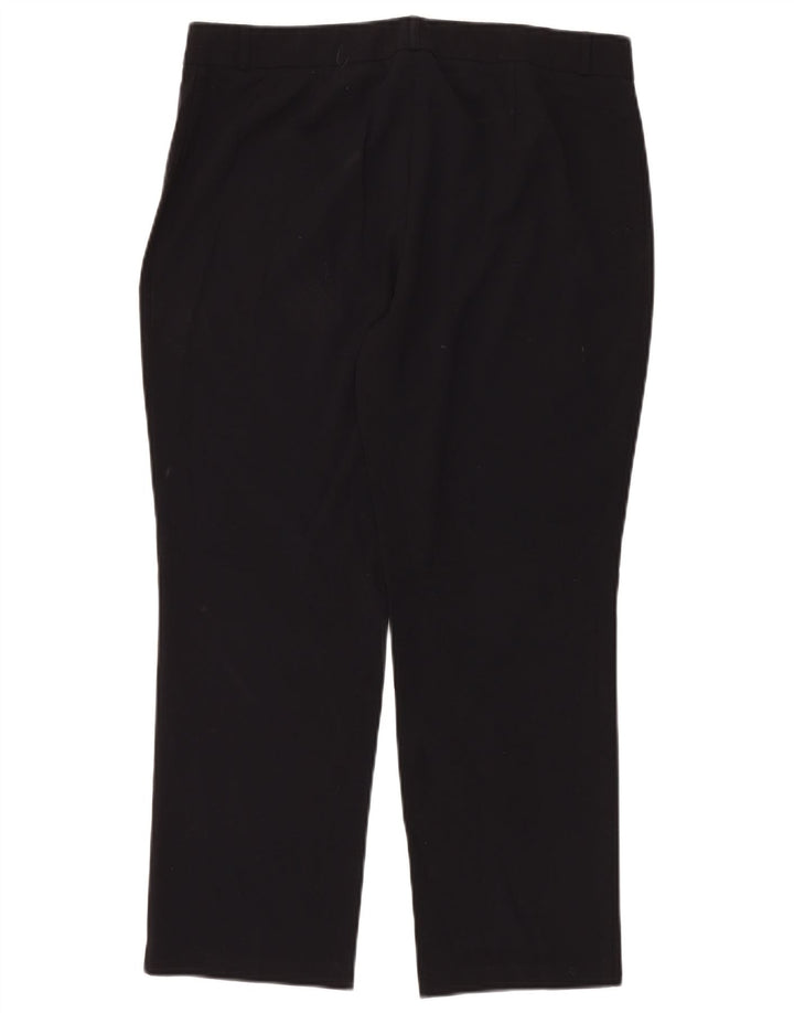 MARKS & SPENCER Womens Crop Suit Trousers UK 14 Medium W34 L26 Black