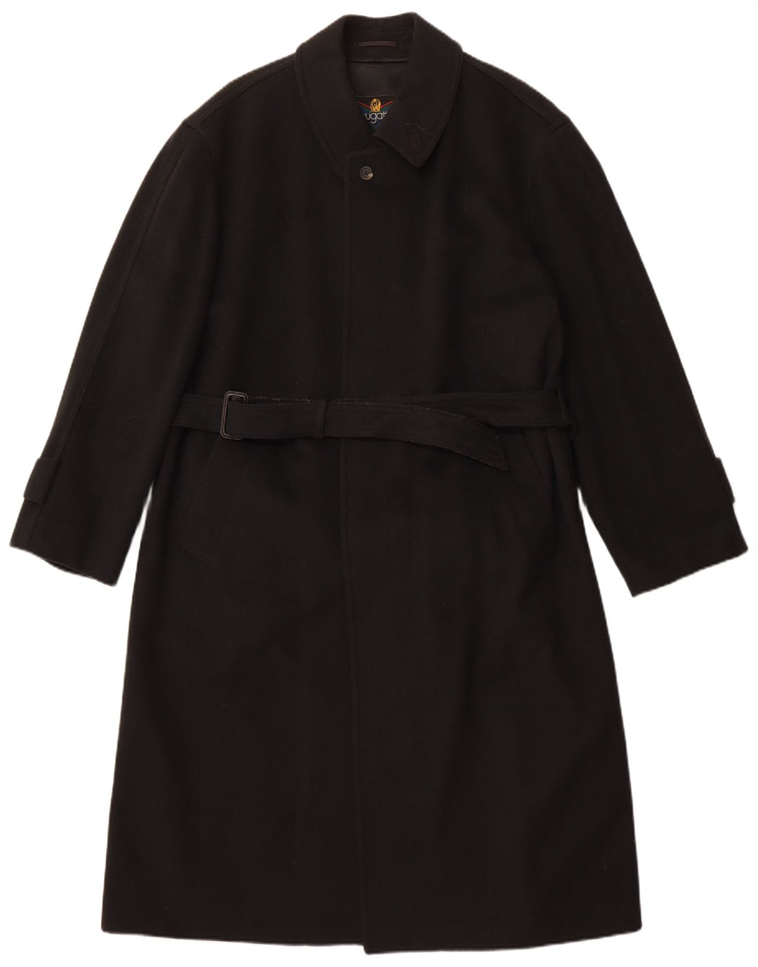 Bugatti Mens Overcoat UK 38 Medium Black Wool