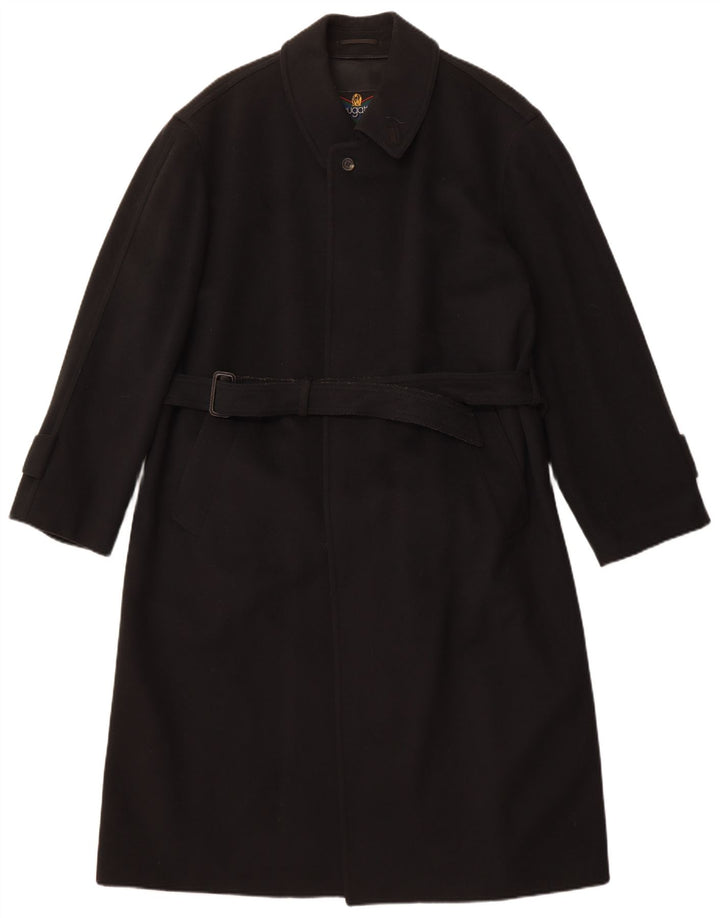 Bugatti Mens Overcoat UK 38 Medium Black Wool