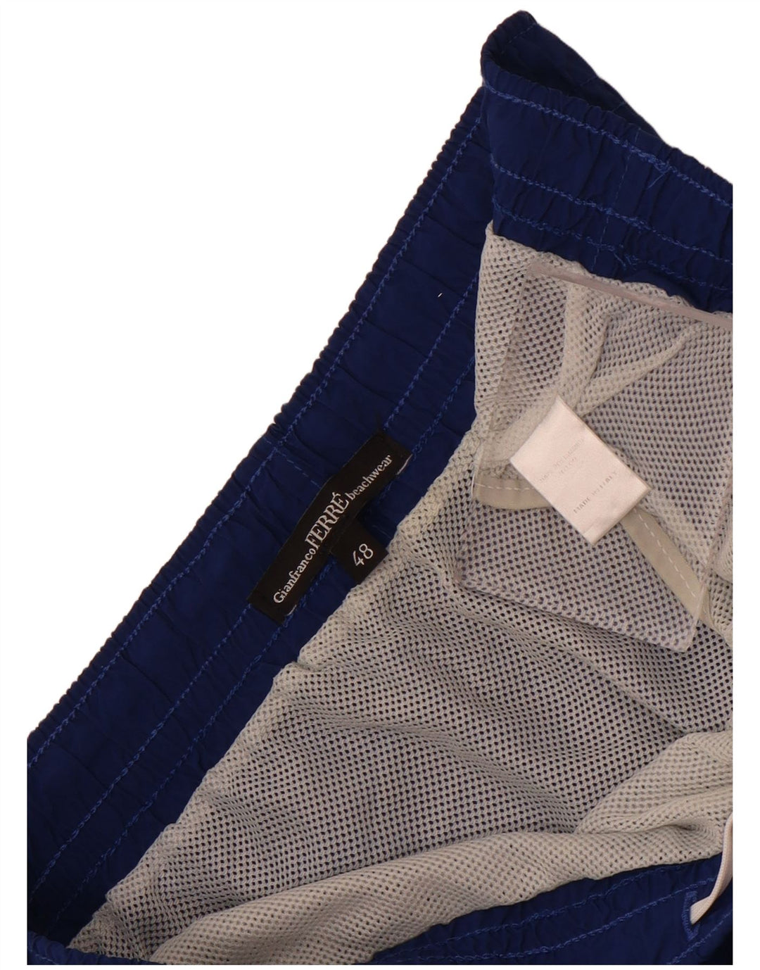 Gianfranco Ferre Mens Swimming Shorts IT 48 Medium Blue Polyester
